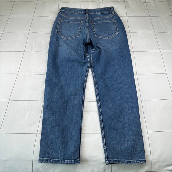 Abercrombie & Fitch Jeans Womens 28 Blue Mom High Rise Straight Leg Denim Medium - Picture 2 of 11